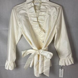 NWT Calvin Klein Ruffled Special Occasion Top - Size M